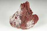 Natural Red Quartz Crystal Cluster - Morocco #199104-1